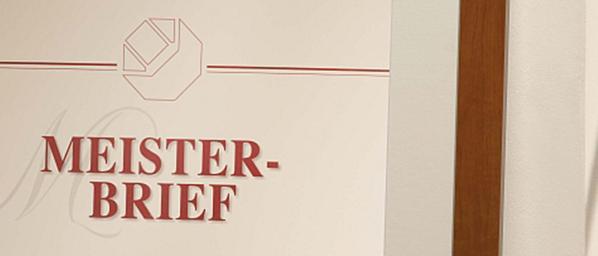 Meisterbrief Meisterfeier Goldener Silberner
