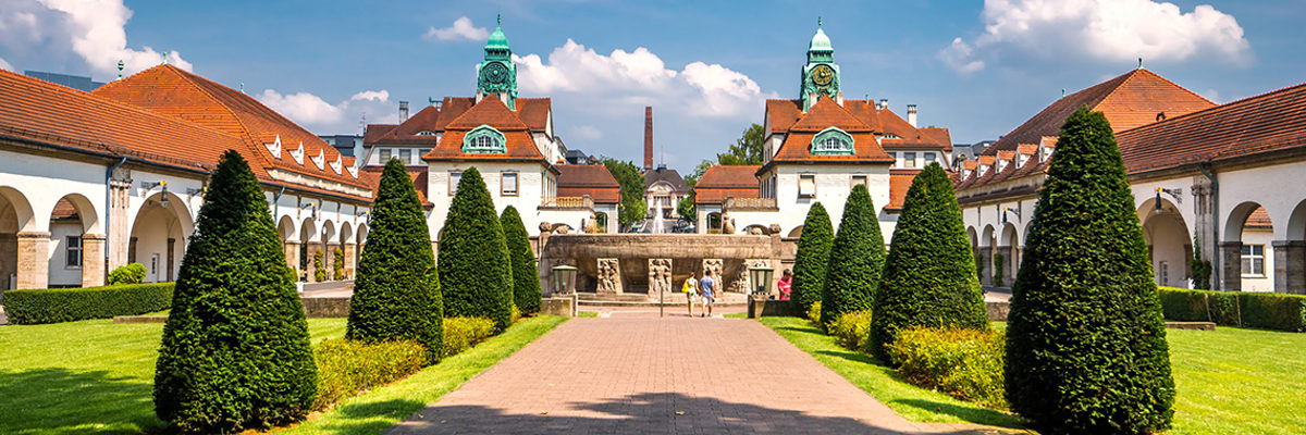 bad nauheim, sprudelhof, heilquellen, heilbad, flügel, brunnen, jugendstil, jugendstilbauwerk, kurstadt, wetterau, wetteraukreis, hessen, innenstadt, altstadt, deutschland, niemand, tageslichtaufnahme, tageslicht, kur, orientierungspunkt