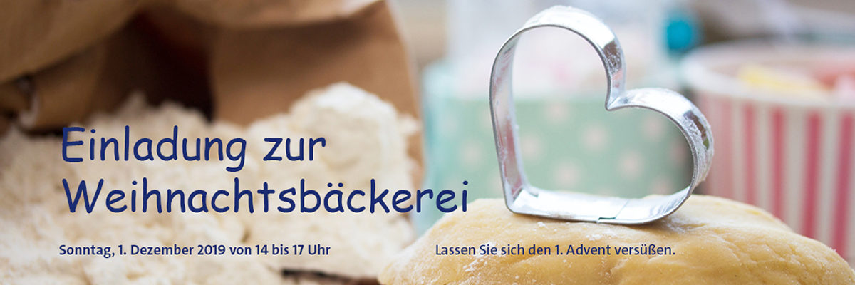 Einlagung Weihnachtsbäckerei Titelbild