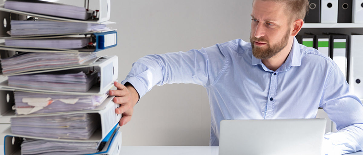 Digitalisierung, papierloses Büro, digitale Ablage