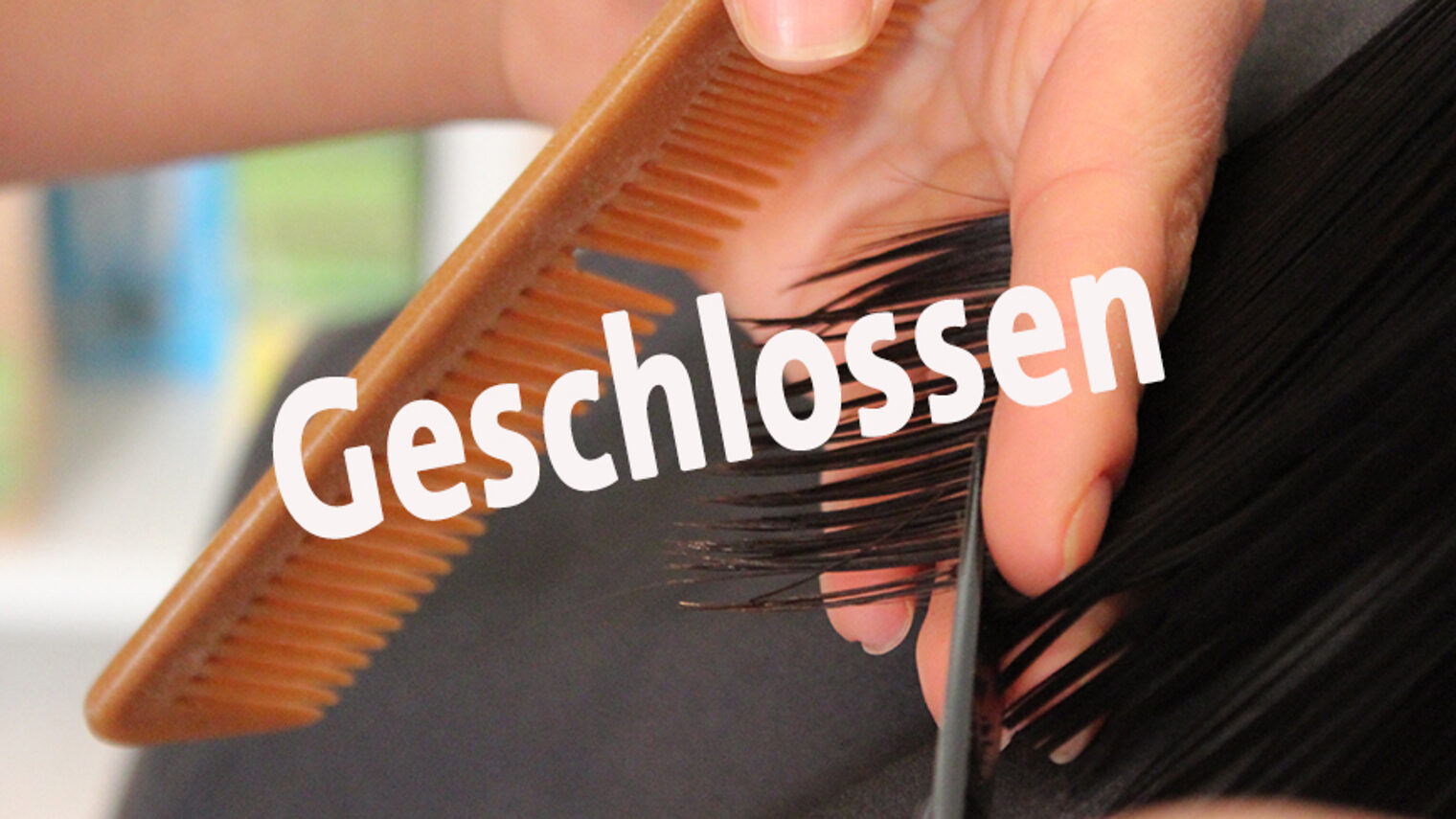 geschlossen, Betrieb, Friseur, Haare 