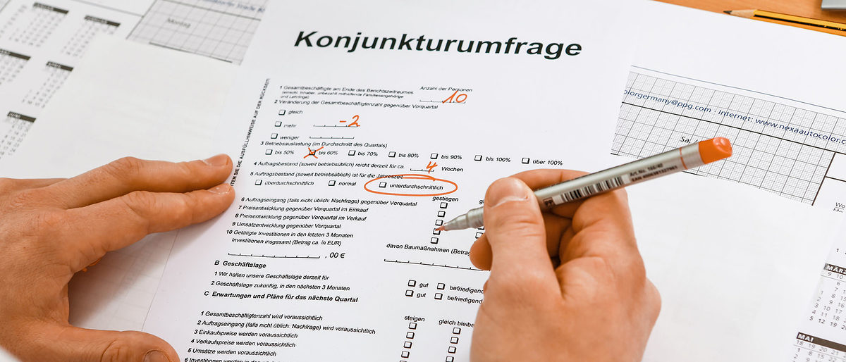 Konjunktur, schlechte - Leere Auftragsb + - HWKNO, Foto Graggo (1)