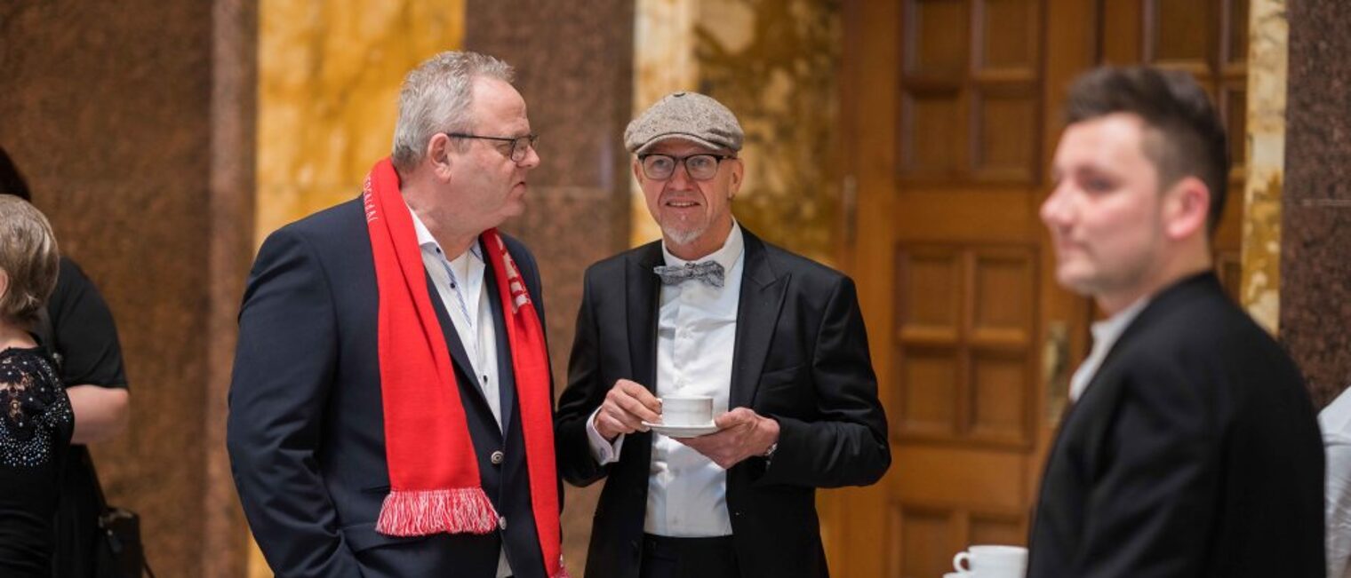 Impressionen der Meisterfeier des Jahrgangs 2022 am 18. Februar 2023 vor und w&auml;hrend der Veranstaltung im Kurhaus Wiesbaden.