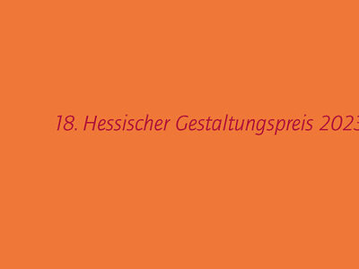 Gestaltungspreis Hessen 2023