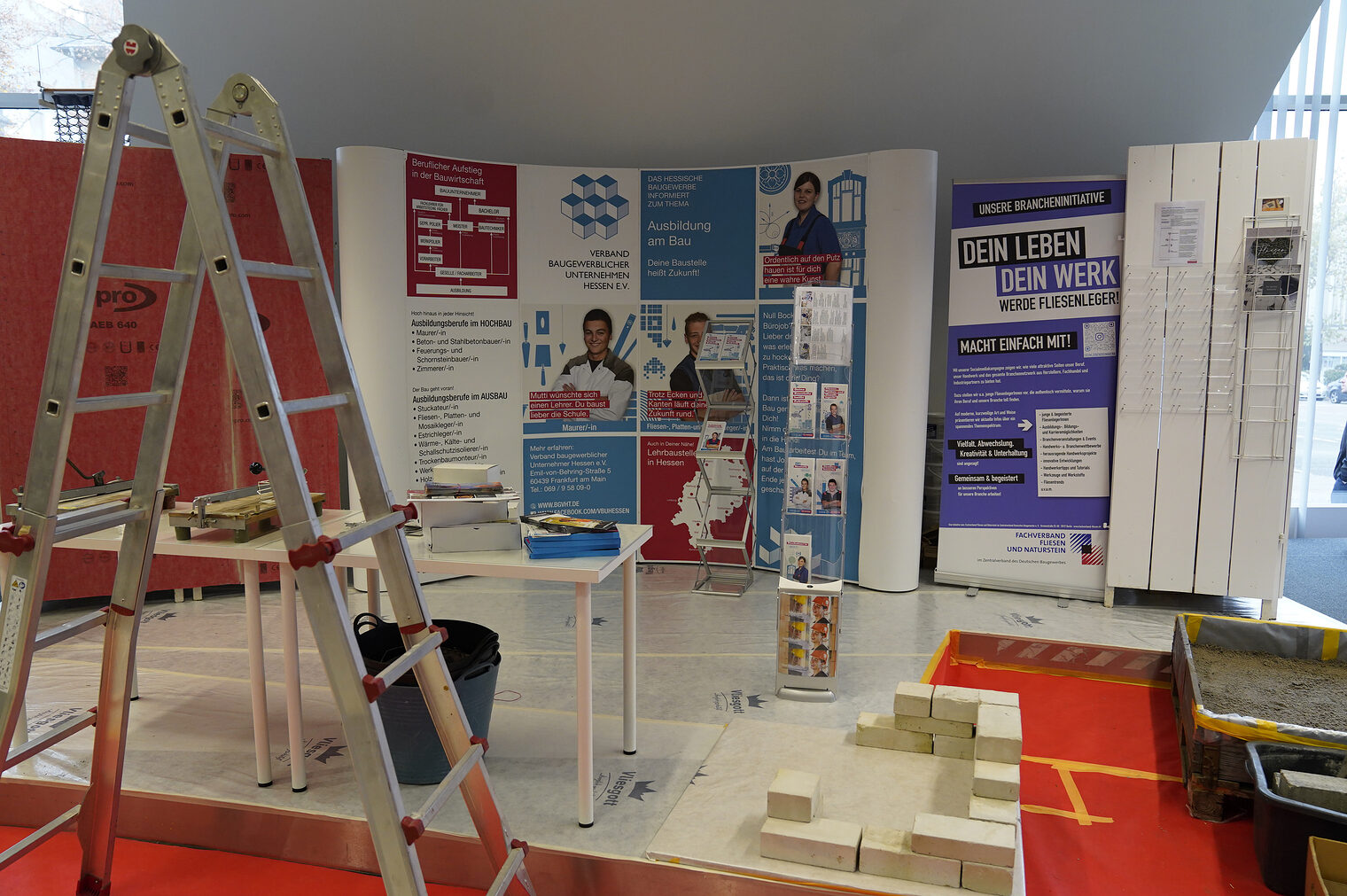 Die Station des Baugewerbes im Makerspace.