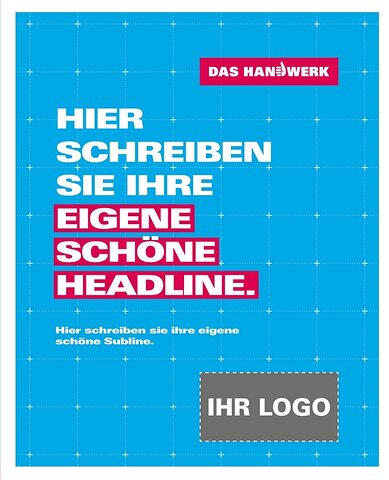 Beispiel wie die Imagekampagne für die eigenen betrieblichen Texte und mit einem eigene Logo genutzt werden kann. 