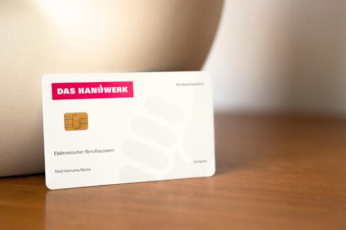 Eine Beispielkarte des elektronischen Berufsausweis