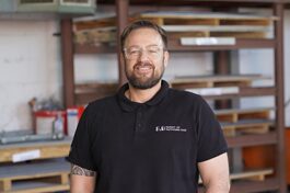 Sven Luft in seiner Werkstatt