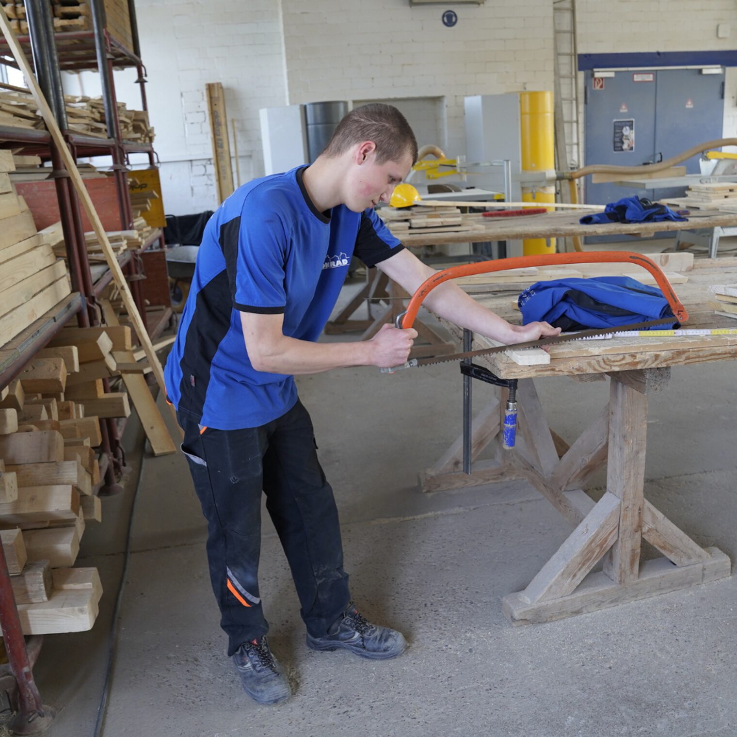Einblicke aus verschiedenen Bereichen vom Handwerk live 2025. Bereich Schreiner.