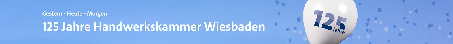 Bild mit Schrift und der Verlinkung auf die Seite zur 125-Jahre Kampagne der Handwerkskammer.