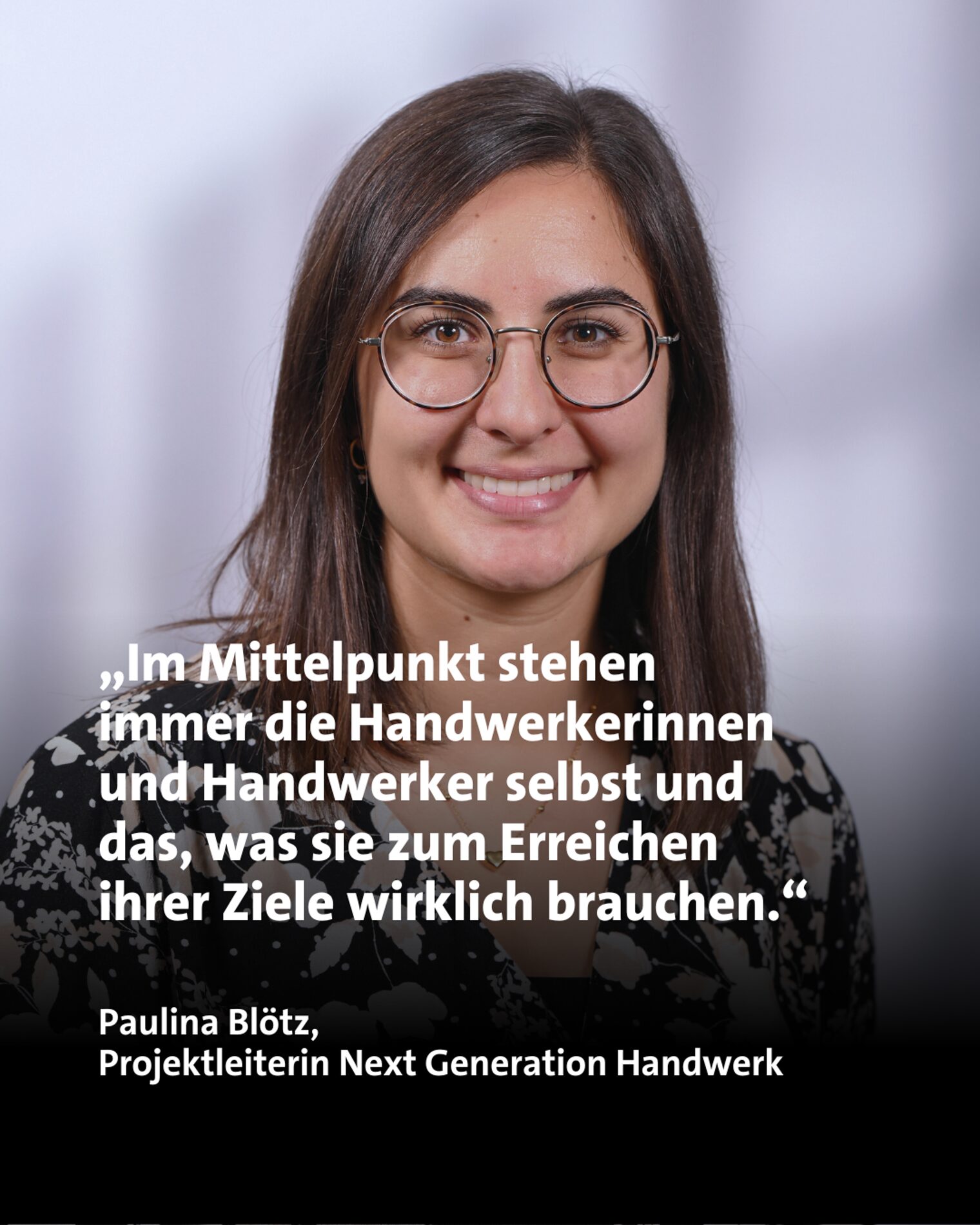 Zitat von Paulina Blötz zum Start von Next Generation Handwerk der Handwerkskammer Wiesbaden