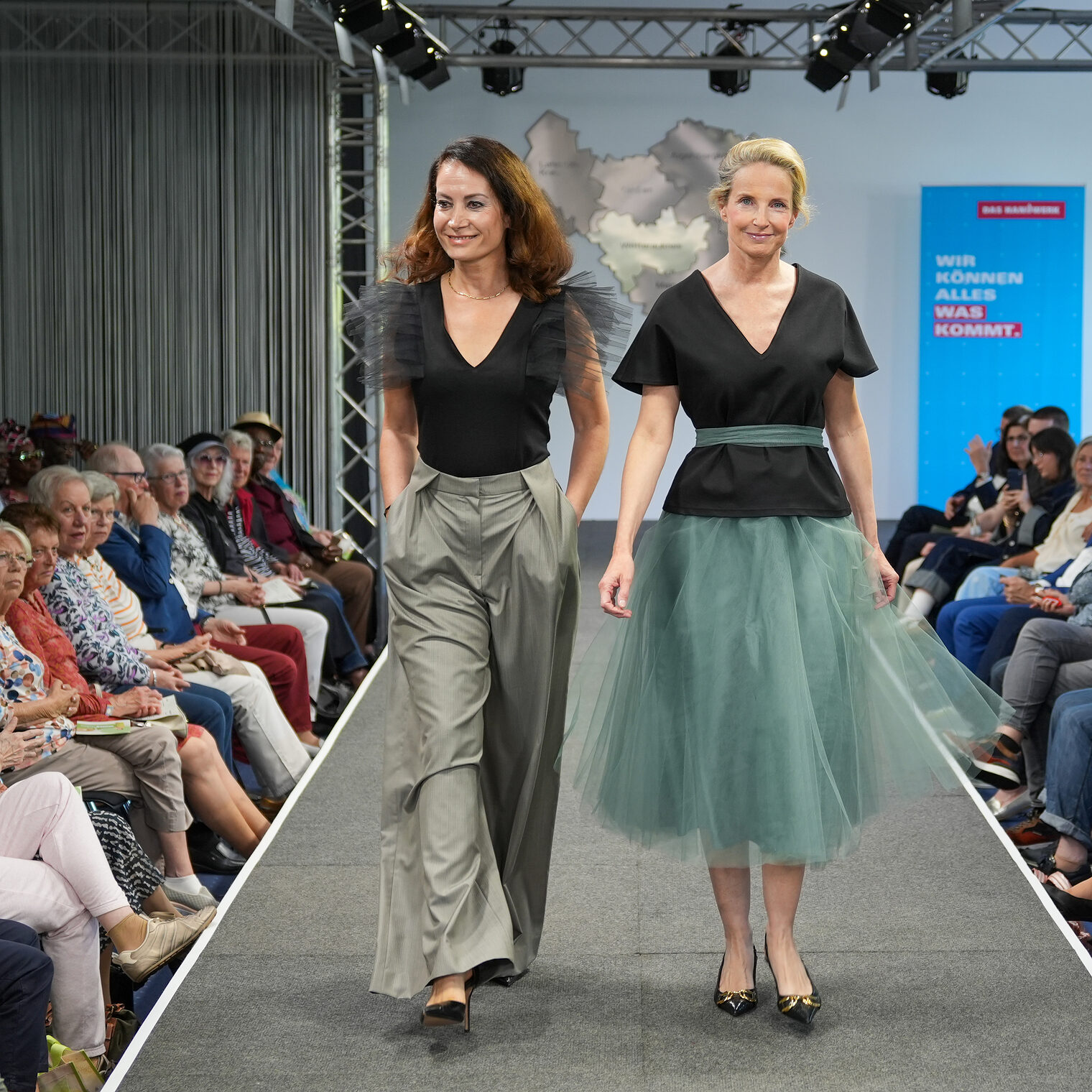 Models mit Kreationen von me. Judit Bauer von Maßatelier 54 aus Wiesbaden