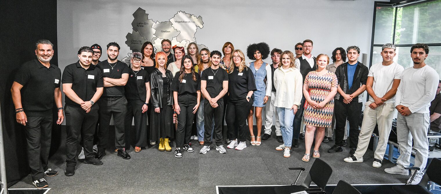 Gruppenbild aller Akteure der Veranstaltung "Modevision" 