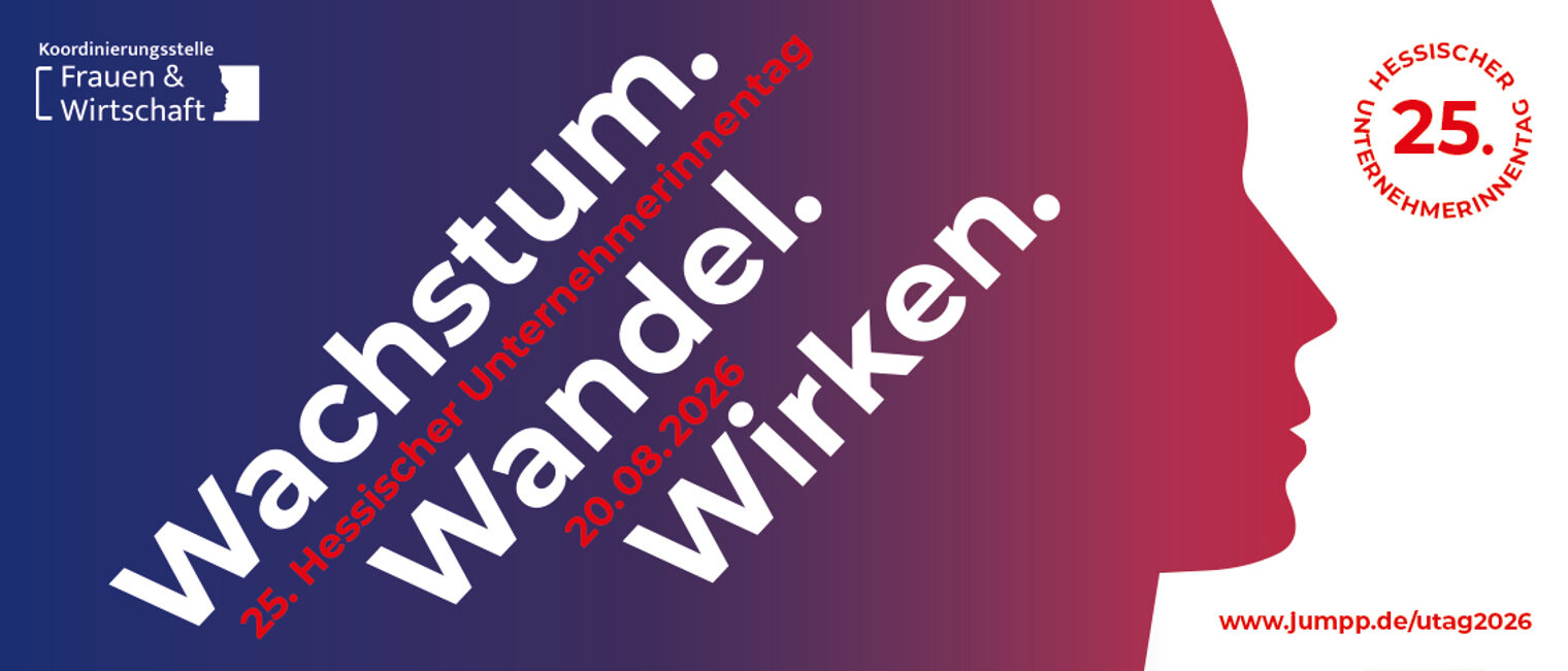 Banner, Logo des Unternehmerinnentag 2026