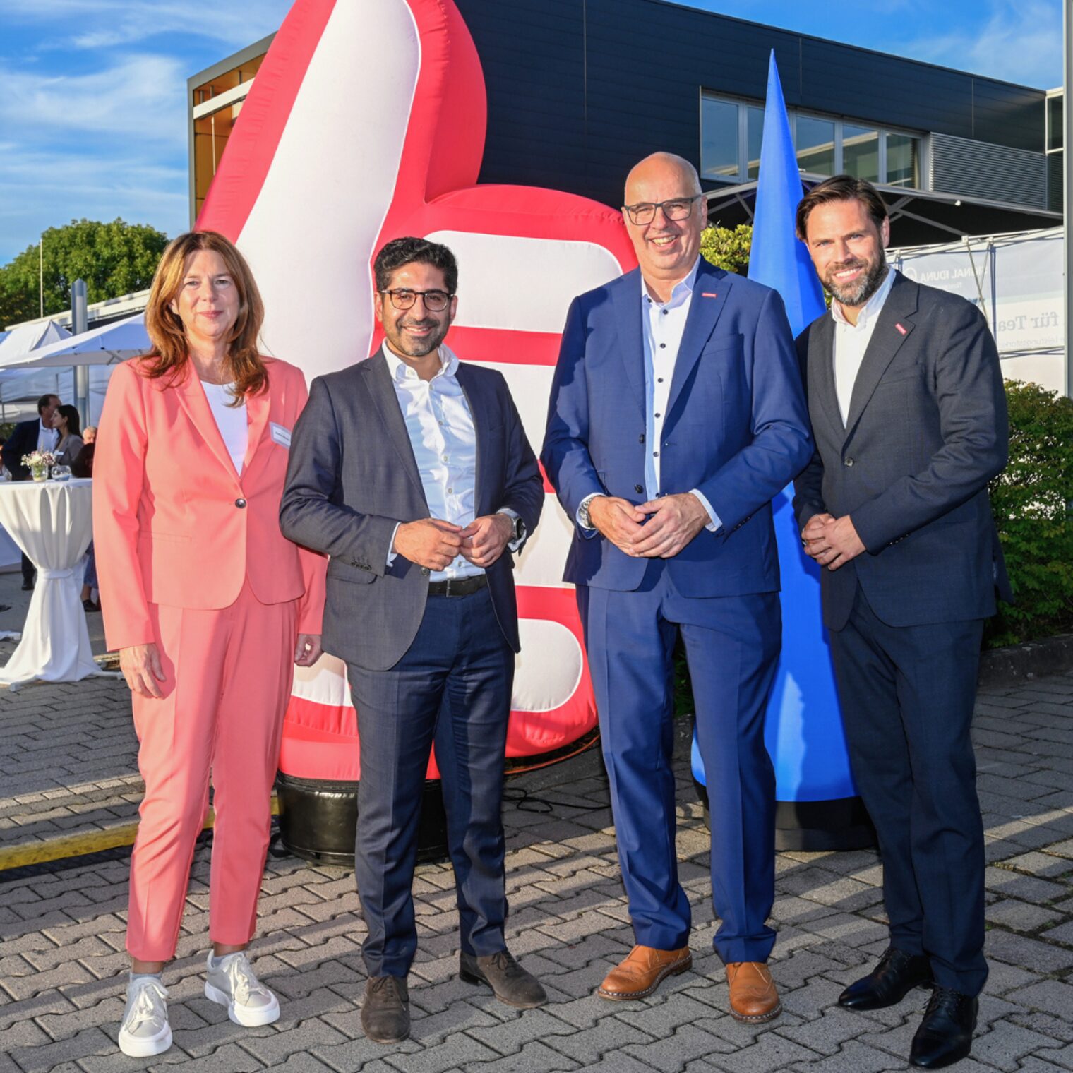 Christiane Hinninger, Kaweh Mansoori, Stefan Füll und Pierre Schlosser