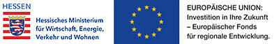 Hessisches Ministerium und Europäische Union - Fonds für regionale Entwicklung